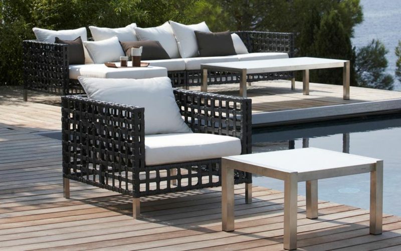 Mobili lounge poltrona da esterno tavolo mare mobili da salotto all'aperto Mobili da esterno modulari