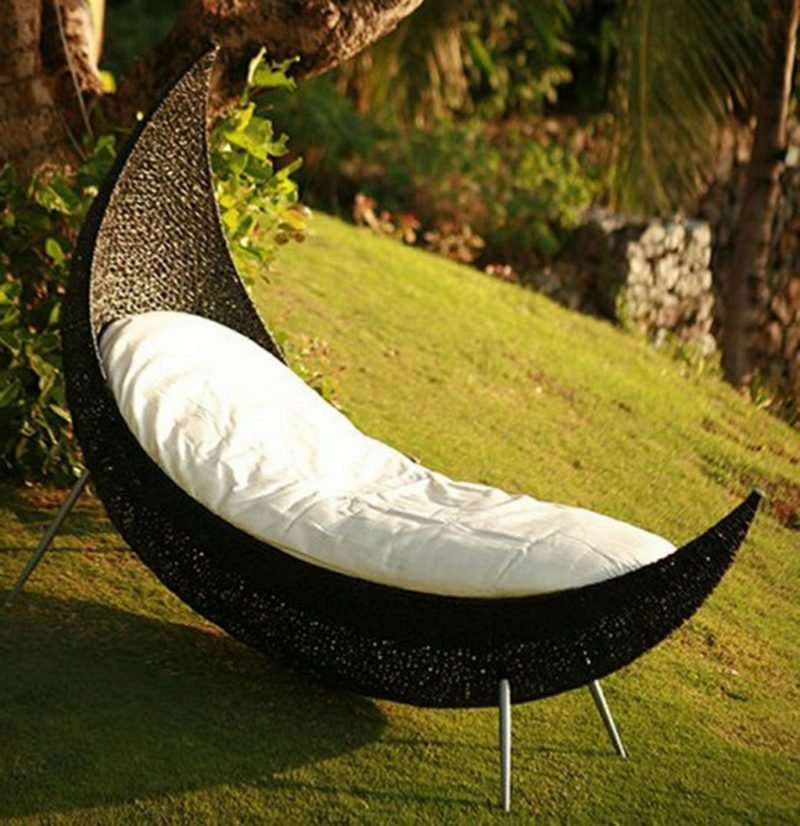 Amaca da esterno per mobili da salotto mobili da salotto Chaise longue in vimini da esterno