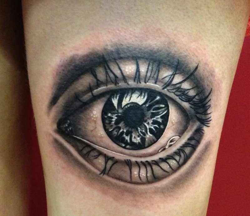 reális szem tetoválás tervezés