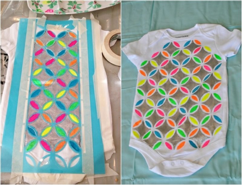 Festés baba body tervezés geometriai minták Testfestés érdekes geometriai minták