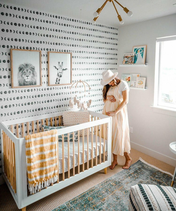Tappeto per camerette bellissimo motivo allestito in una stanza luminosa per bambini baby room tappeto ragazzo murale carta da parati bellissimo motivo in tessuto