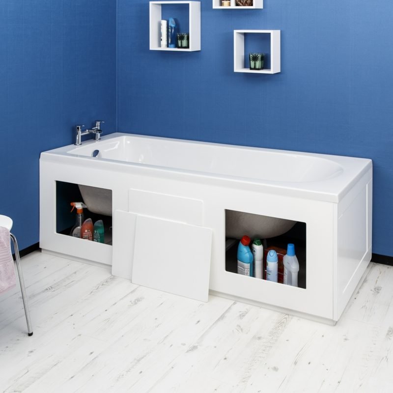 Bijele ploče obložene kadom oblaganje kade