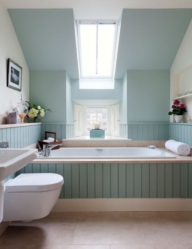 Kadom obložena plavo drvo obloga za kadu s jezičkom i utorom za kadu s plavom bojom