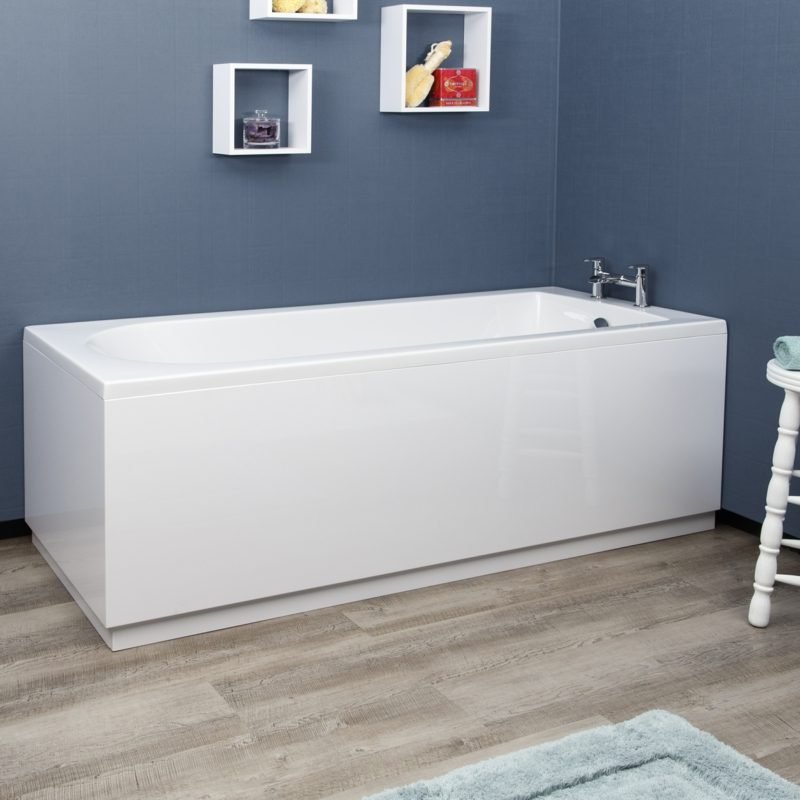 Bijele pločice obložene kadom obloga za kadu bijela