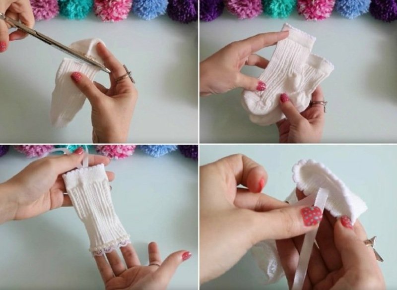 stare čarape uzdižući kreativne ideje Barbie odjeću napravite sami od čarapa