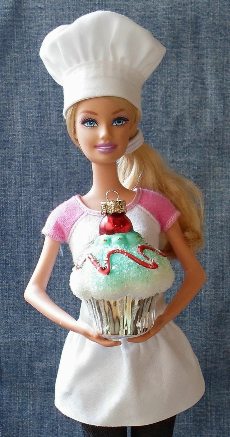 Šivanje kuharske kape Barbie Odjeću za lutke sašite sami