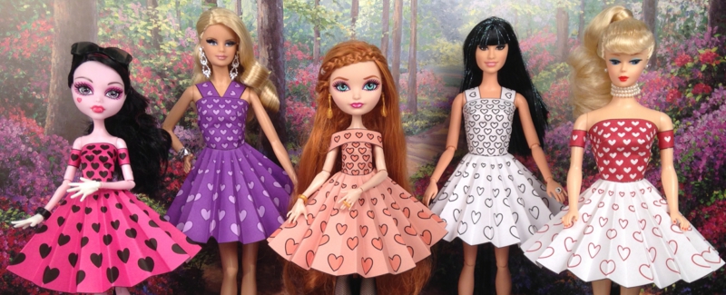 Napravite Barbie odjeću od papira Barbie odjeću napravite sami od papira