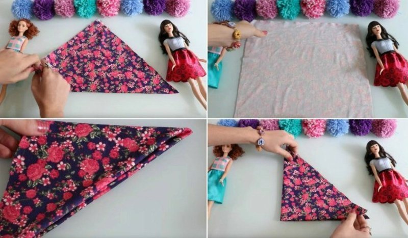 Odjeću za Barbie napravite sami od tkanine