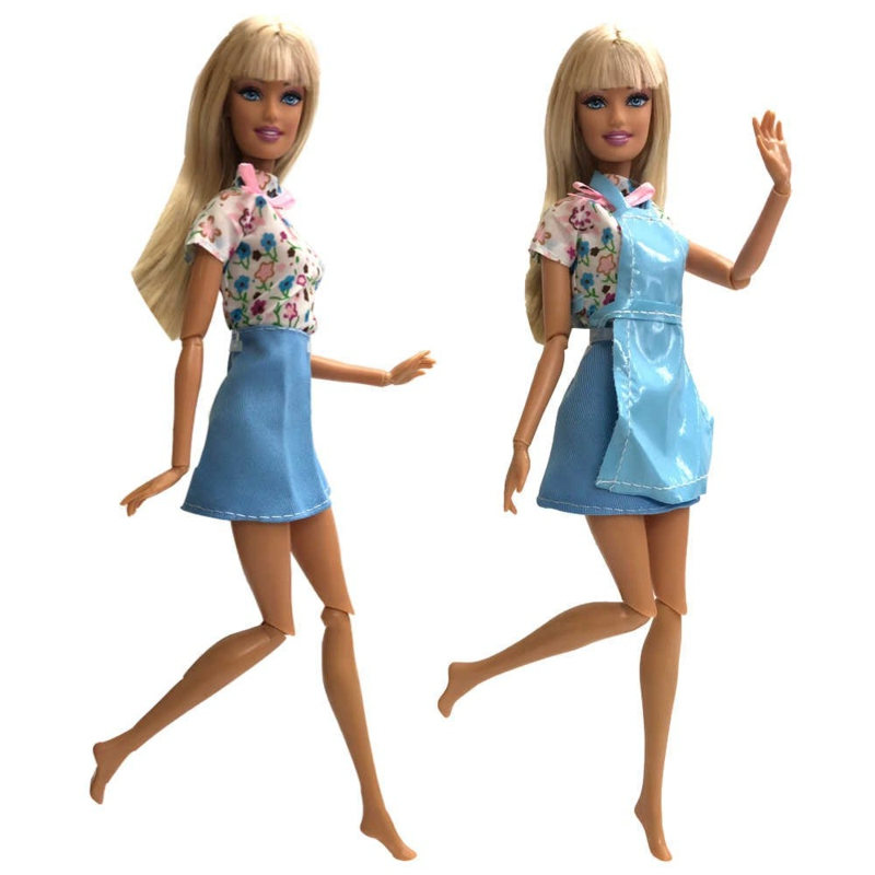 Šivanje pregače za lutku Barbie Šivanje pregače za lutku