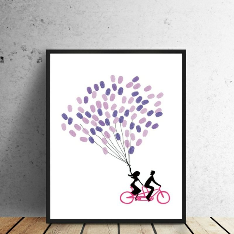 izvrsne slike s otiscima prstiju stvaraju balone Otisci prstiju kod djece čine balone ljubičasto ružičastom