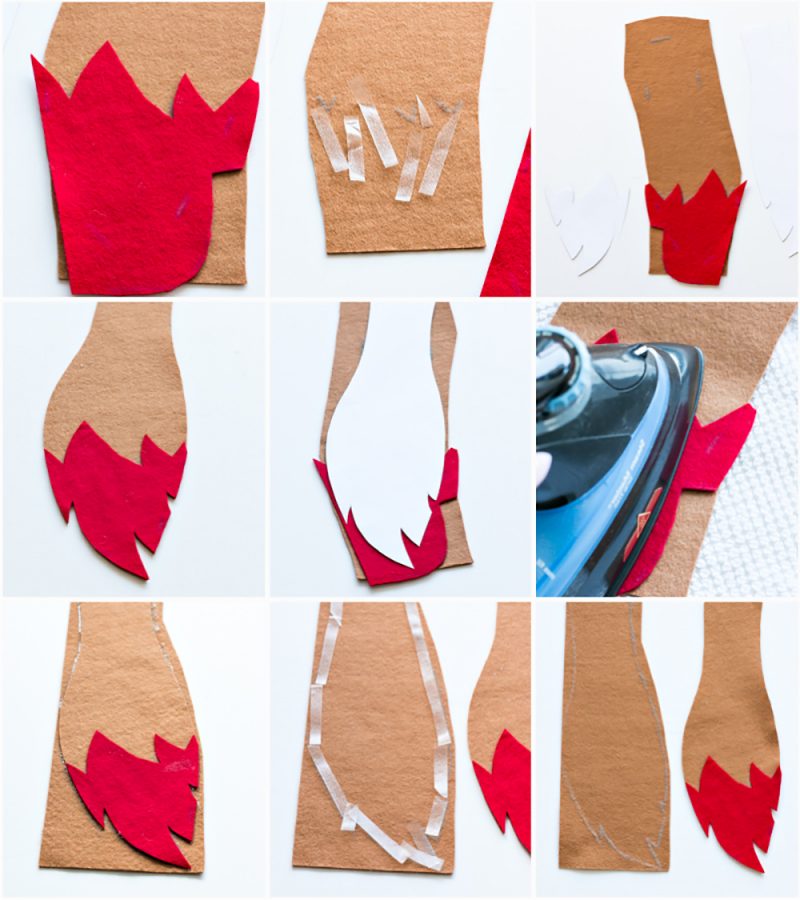 Istruzioni con tessuto in feltro - armeggiare maschera animale fai da te Istruzioni con tessuto in feltro - armeggiare maschera animale fai da te