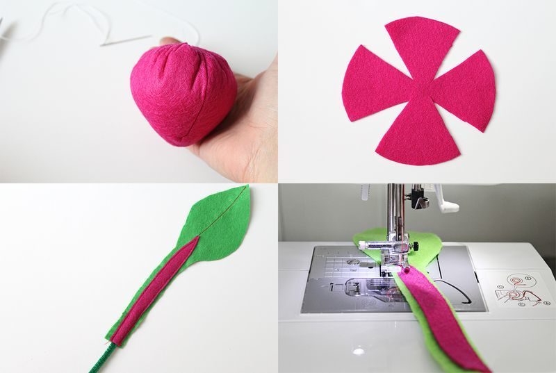 Giocattoli in feltro - Istruzioni fai da te per la scatola da giardino Giocattoli in feltro - Istruzioni fai da te per la scatola da giardino