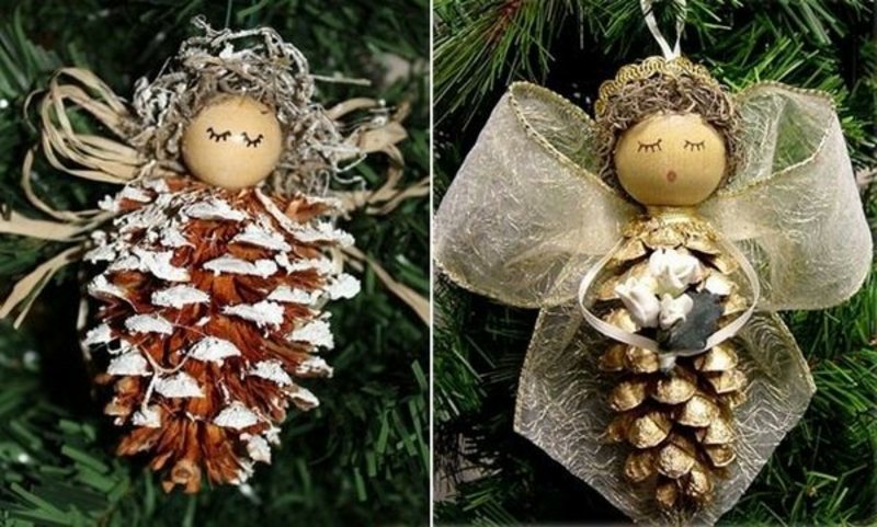 sami napravite lijepe anđele Anđeli izrađuju ukrase za božićno drvce