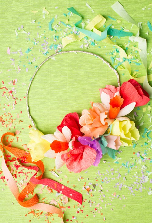 Crea tu stesso una ghirlanda di fiori! armeggiare fiori fiori di carta armeggiare idee istruzioni armeggiare fiore armeggiare
