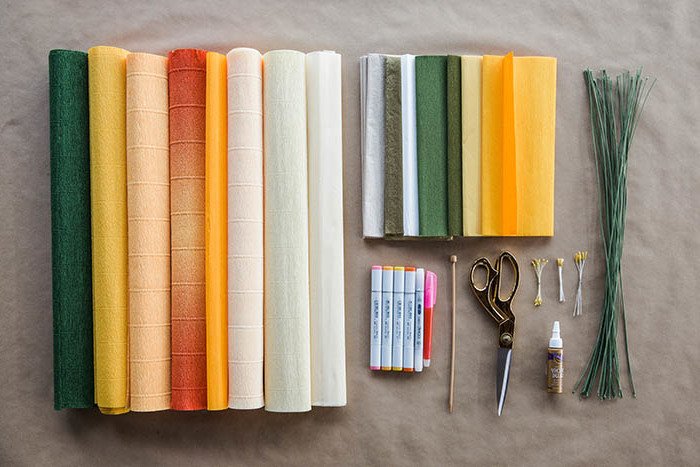 Crea un narciso - materiali armeggiare fiori fiori di carta armeggiare idee istruzioni armeggiare fiore armeggiare