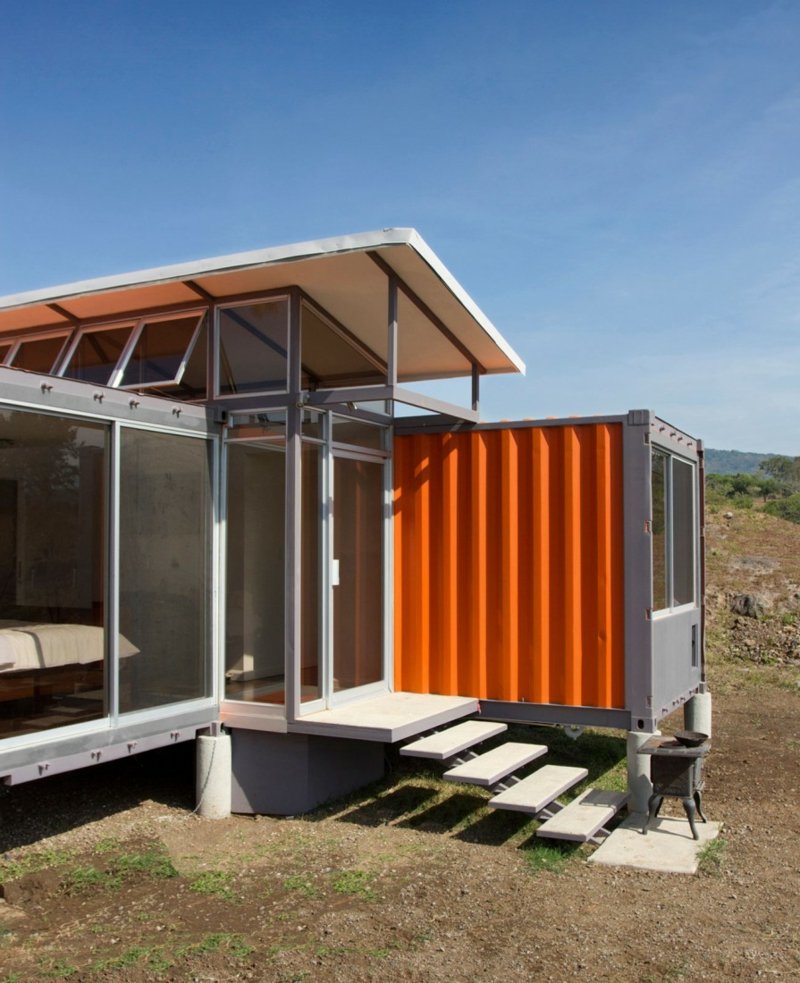 conteneur maison conteneur d'espoir Benjamin Garcia Saxe escaliers