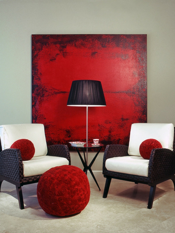 nappali design piros ékezetes lámpa nappali hozzon létre piros ékezeteket