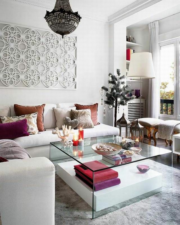 tervezési lehetőségek nappali dohányzóasztal üvegfal dekoráció tervezési lehetőségek nappali dohányzóasztal üveg