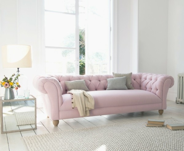 divano chesterfield in rosa singola selezione divani extra profondi mobili soggiorno Elegante Young Bean Sofa Deep Chesterfield Sofa