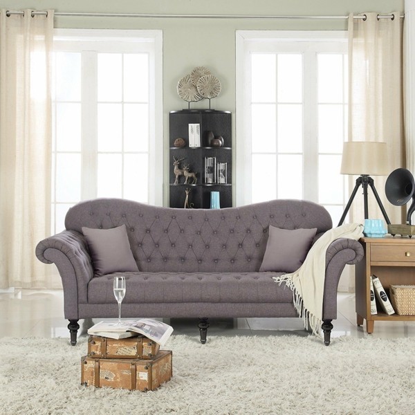 idee di design per divani chesterfield divano chesterfield da soggiorno dall'aspetto di tendenza