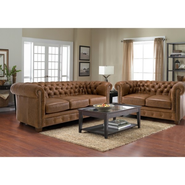 allestire il soggiorno con divano chesterfield divano chesterfield marrone