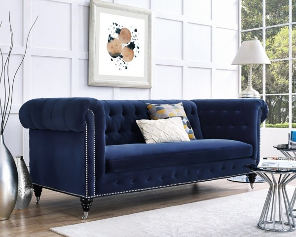 consigli per il divano chesterfield divano chesterfield in blu