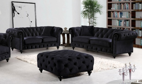 divano chesterfield idea colore nero divano chesterfield in idee nere
