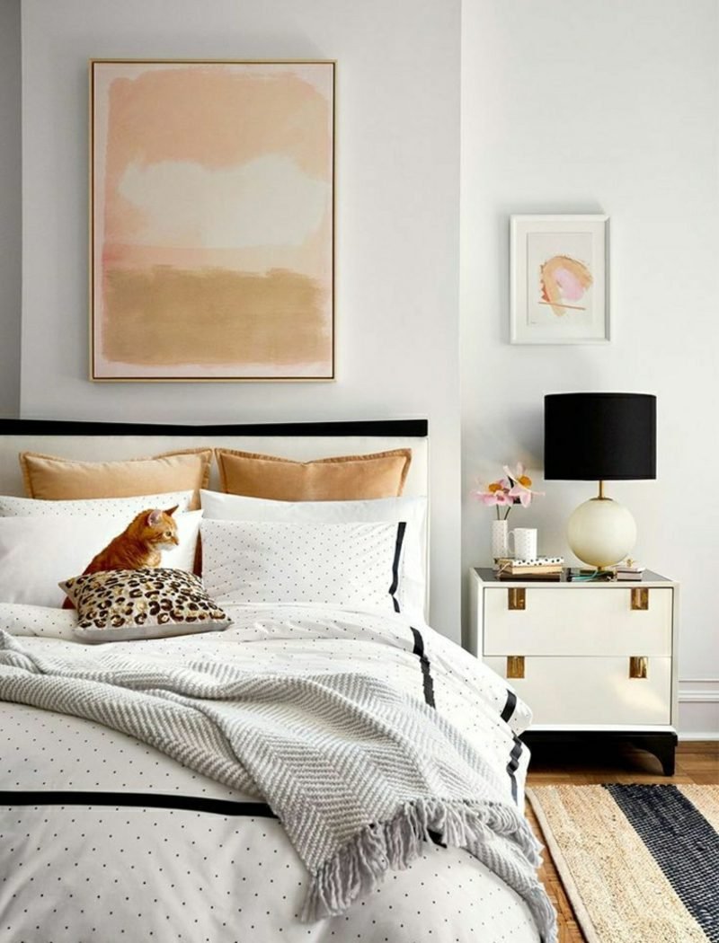 Immagini di decorazione della parete della camera da letto in stile scandinavo Immagini camera da letto attraente decorazione della parete