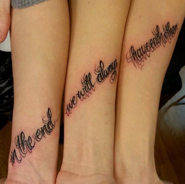 Tatouages ​​pour soeurs ensemble