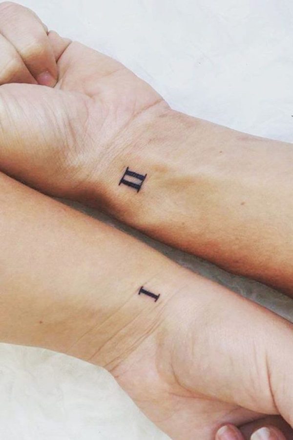 1 2 Tatouages ​​​​pour les soeurs idée