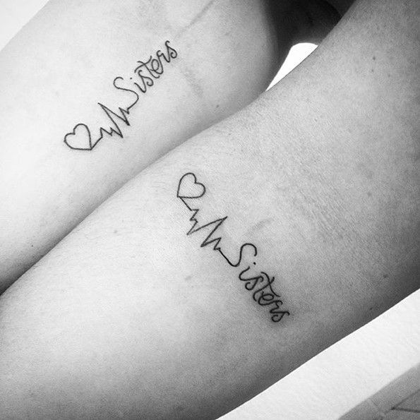 idées créatives pour les tatouages ​​​​pour les soeurs