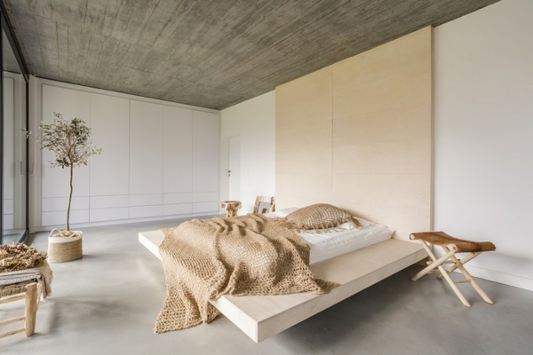 plafond design moderne chambre spacieuse plafond en bois