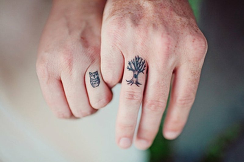 Partenaire tatouages ​​motifs nature