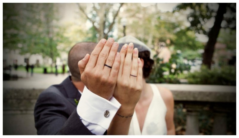 Bague tatouages ​​mariée et marié