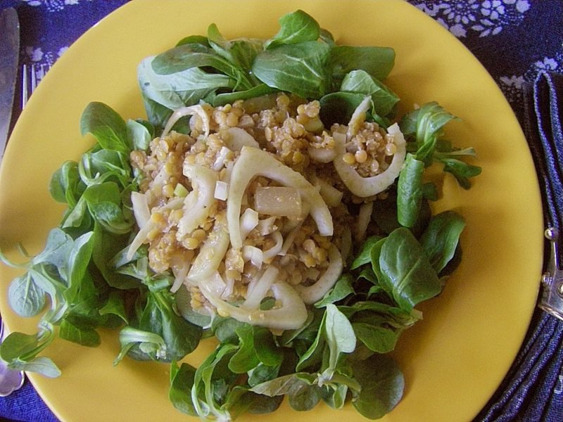 egészséges vacsora receptek báránysaláta, vörös lencse és édeskömény egyszerű vacsora saláták báránysaláta, vörös lencse és édeskömény