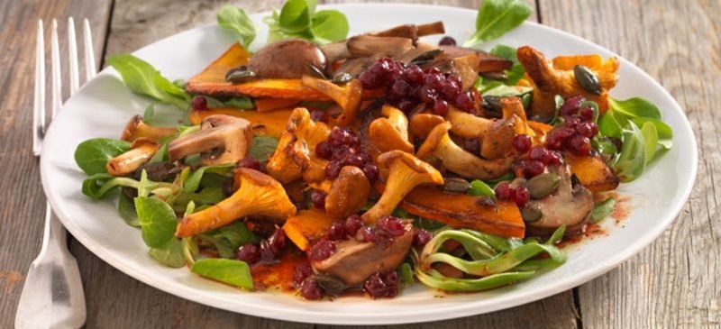 egészséges receptek saláták alacsony kalóriatartalmú sütőtök saláta gombával Saláta kalória tök saláta gombával