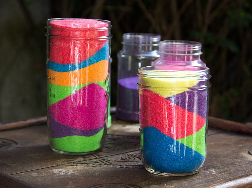 Barattoli di vetro sabbia Idee Deco Art