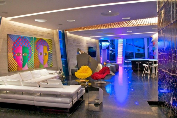 idee arredo soggiorno, pop art idee arredo soggiorno hippie colorato pop art