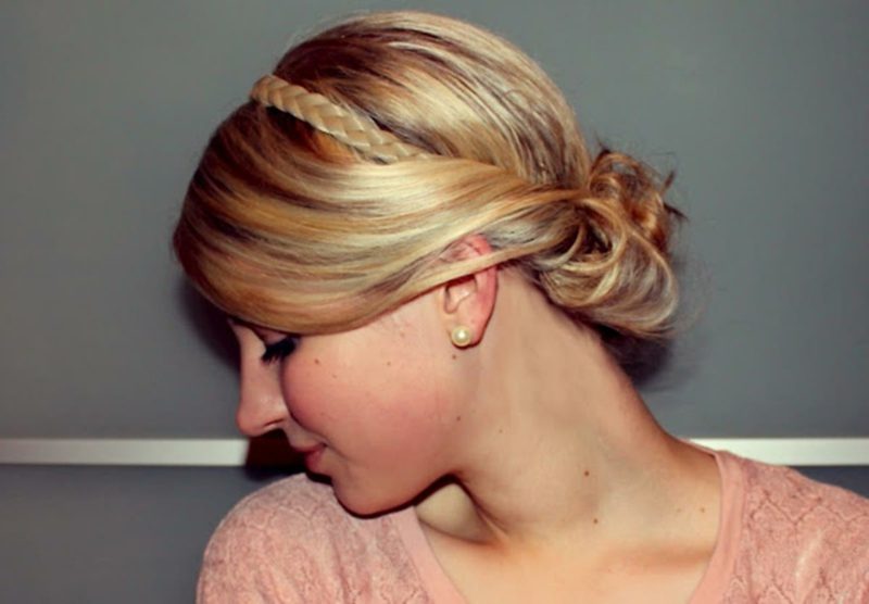 Bande de cheveux coiffure look élégant