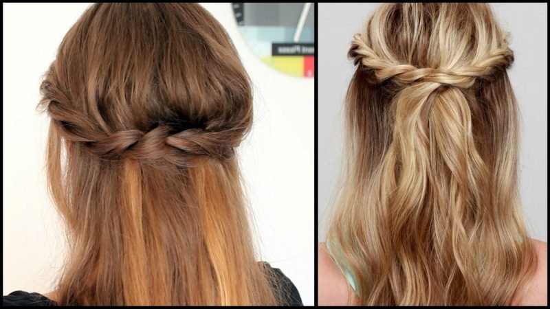 Coiffures tressées cheveux longs