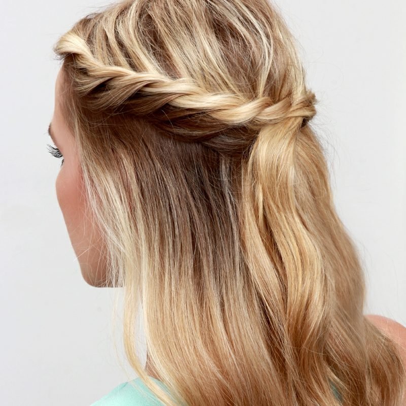 Coiffures romantiques tresse tresse