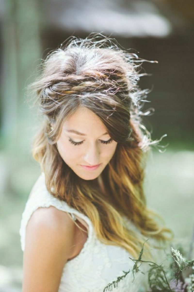 Bande de cheveux coiffure tresses tressées