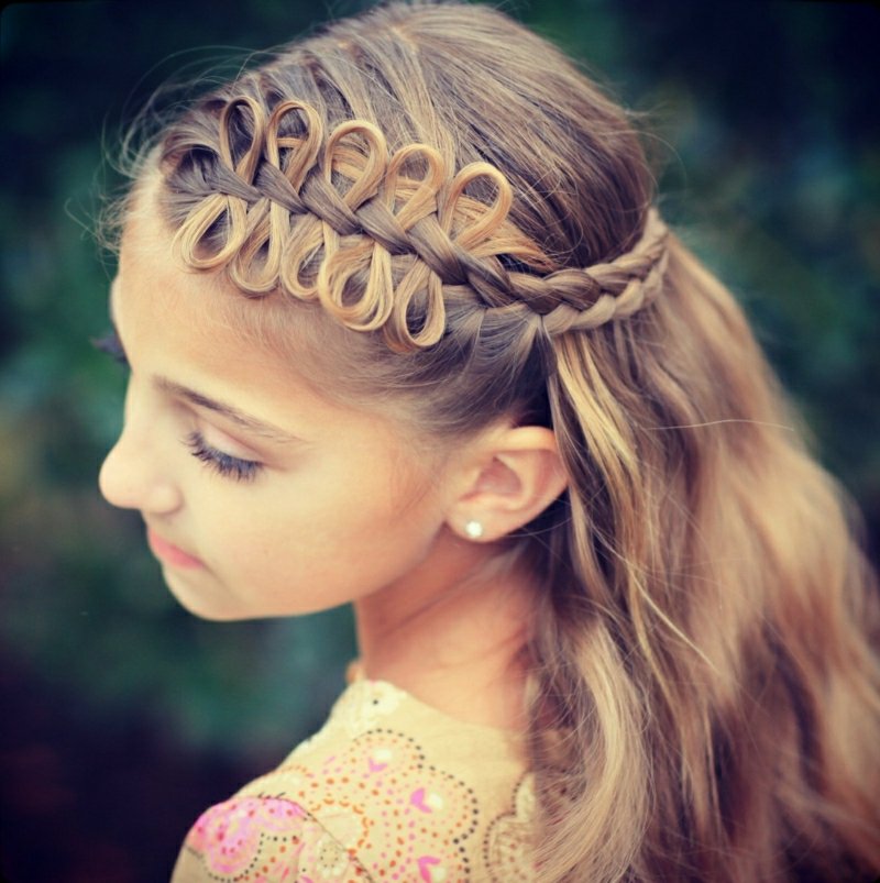 Coiffures tressées tresse fantaisie semi-ouverte