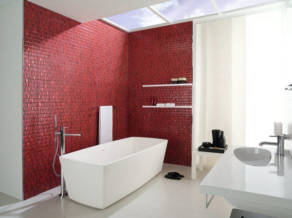 il colore delle piastrelle rosse determina l'energia esempi di piastrelle per il bagno di colore delle piastrelle idee per le piastrelle del bagno