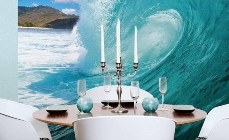 Фототапет за кухнята, разположен от южната страна