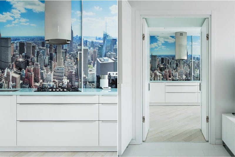 Фототапет в интериора на кухнята