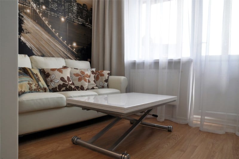 Фототапет в интериора на малка кухня