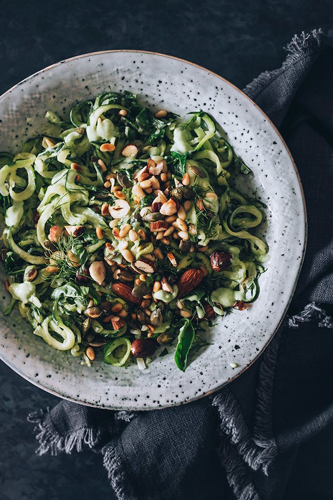 Salade printanière №3 : les courgettes jouent le rôle principal