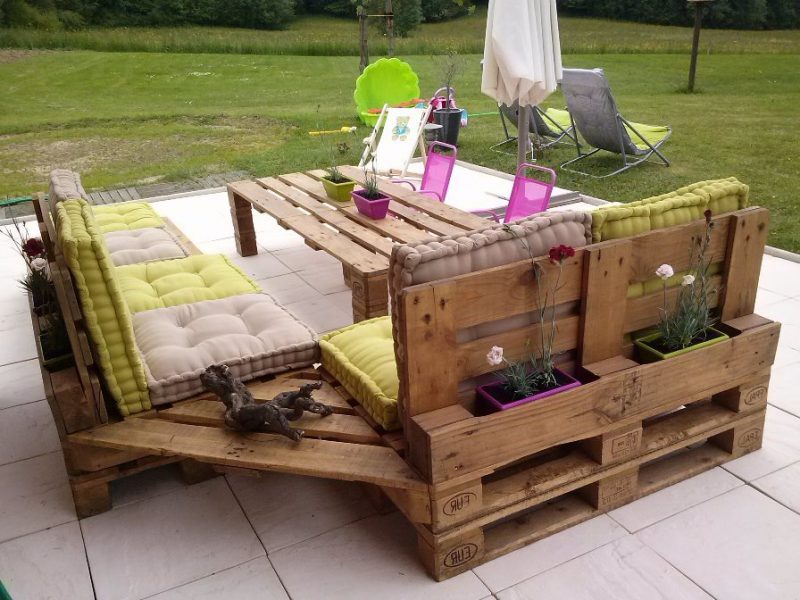 Set de table à partir de palettes meubles de jardin de palettes palettes meubles de jardin meubles de palettes de jardin meubles euroapletten fauteuil de jardin instructions