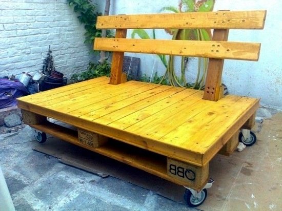 Banc à palettes sur roulettes meubles de jardin de palettes palettes meubles de jardin meubles de palettes de jardin meubles euroapletten fauteuil de jardin instructions